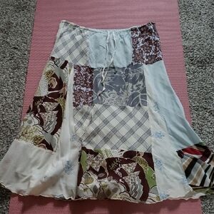American Eagle Vintage Skirt Mixed Print